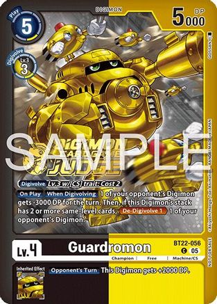 Guardromon (Judge Pack 2025 Wave 2) (BT22-056) - [Cyber Eden] Foil - Trinity Hobby