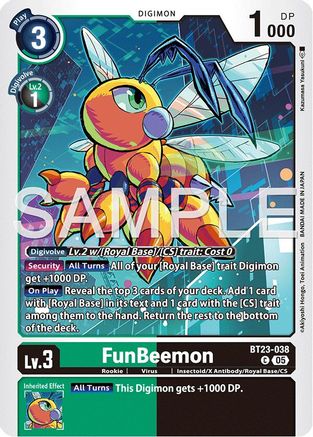 FunBeemon - BT19-045 (BT23-038) - [Hackers' Slumber] - Trinity Hobby