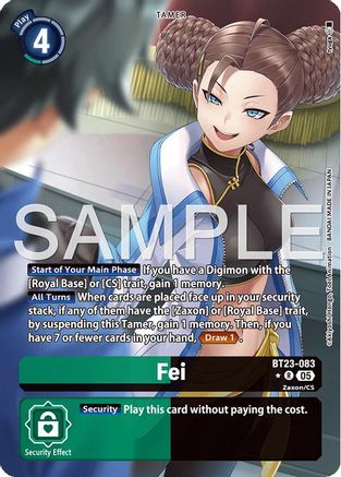 Fei (Alternate Art) (BT23-083) - [Hackers' Slumber] Foil - Trinity Hobby