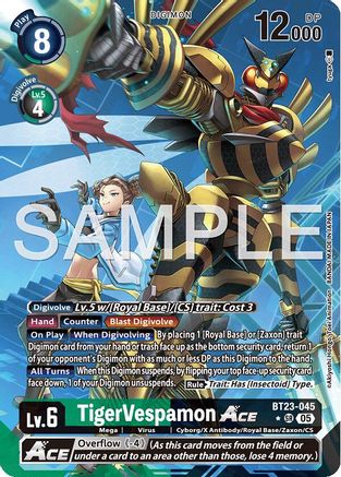 TigerVespamon ACE (Alternate Art) (BT23-045) - [Hackers' Slumber] Foil - Trinity Hobby