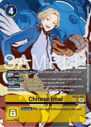 Chitose Imai (SP) (BT23-081) - [Hackers' Slumber] Foil - Trinity Hobby