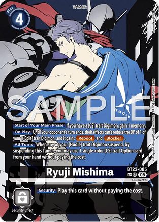 Ryuji Mishima (SP) (BT23-085) - [Hackers' Slumber] Foil - Trinity Hobby