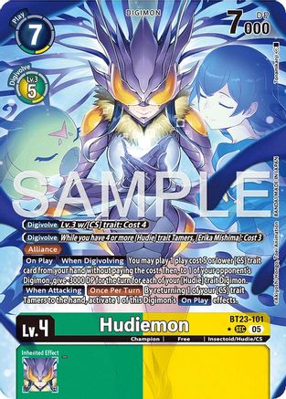 Hudiemon (Alternate Art) (BT23-101) - [Hackers' Slumber] Foil - Trinity Hobby