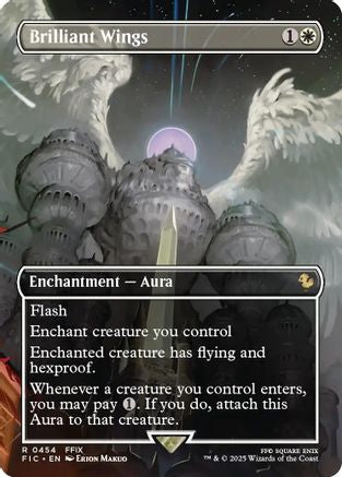 Brilliant Wings (Borderless)  [Foil]  (FIC-454) - [Commander: FINAL FANTASY] - Trinity Hobby