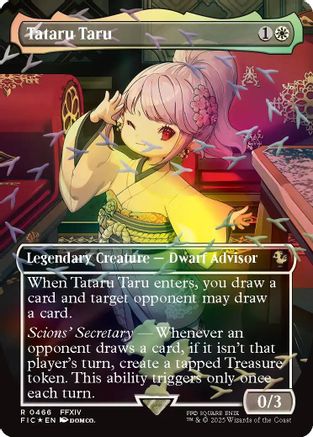 Tataru Taru (Borderless) (Chocobo Track Foil)  [Foil]  (FIC-466) - [Commander: FINAL FANTASY] - Trinity Hobby