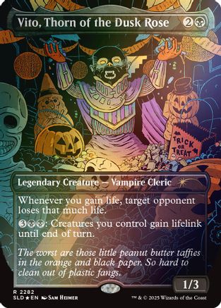 Vito, Thorn of the Dusk Rose (Rainbow Foil)  [Foil]  (SLD-2282) - [Secret Lair Drop Series] - Trinity Hobby