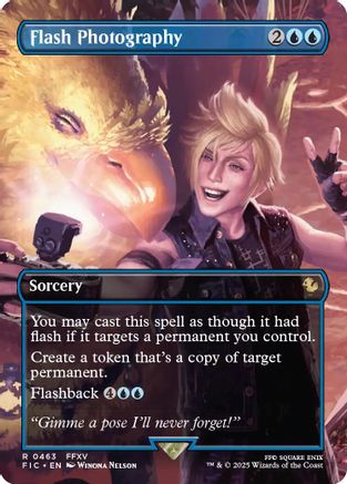 Flash Photography (Borderless)  [Foil]  (FIC-463) - [Commander: FINAL FANTASY] - Trinity Hobby