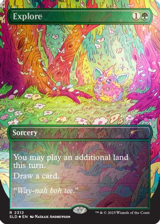 Explore (2312) (Rainbow Foil)  [Foil]  (SLD-2312) - [Secret Lair Drop Series] - Trinity Hobby