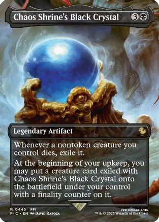 Chaos Shrine's Black Crystal (Borderless)  (FIC-445) - [Commander: FINAL FANTASY] - Trinity Hobby