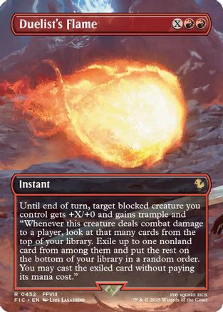 Duelist's Flame (Borderless)  (FIC-452) - [Commander: FINAL FANTASY] - Trinity Hobby