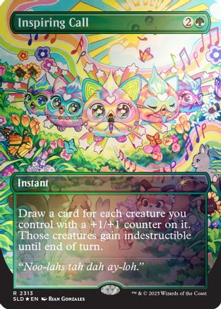 Inspiring Call (Rainbow Foil)  [Foil]  (SLD-2313) - [Secret Lair Drop Series] - Trinity Hobby
