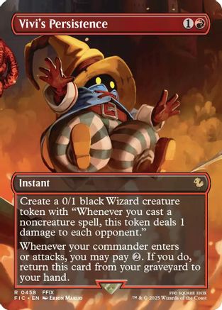 Vivi's Persistence (Borderless)  (FIC-458) - [Commander: FINAL FANTASY] - Trinity Hobby