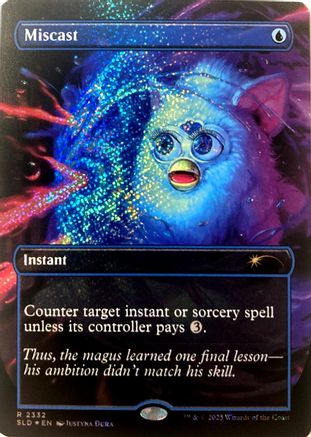 Miscast (Confetti Foil)  [Foil]  (SLD-2332) - [Secret Lair Drop Series] - Trinity Hobby