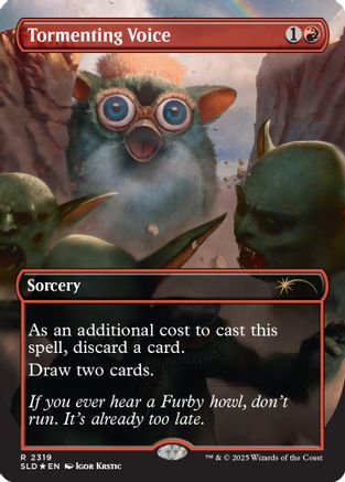 Tormenting Voice (Rainbow Foil)  [Foil]  (SLD-2319) - [Secret Lair Drop Series] - Trinity Hobby