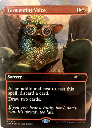 Tormenting Voice (Confetti Foil)  [Foil]  (SLD-2334) - [Secret Lair Drop Series] - Trinity Hobby