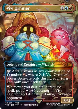 Vivi Ornitier (Borderless) (Chocobo Track Foil)  [Foil]  (FIN-570) - [FINAL FANTASY] - Trinity Hobby