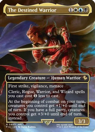 The Destined Warrior (Borderless)  (FIC-443) - [Commander: FINAL FANTASY] - Trinity Hobby
