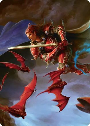 The Destined Warrior Scene Art Card  (ASFIN-002) - [Art Series: FINAL FANTASY] - Trinity Hobby