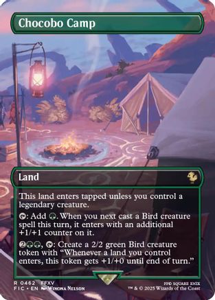 Chocobo Camp (Borderless)  [Foil]  (FIC-462) - [Commander: FINAL FANTASY] - Trinity Hobby