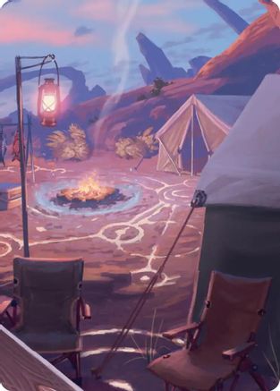 Chocobo Camp Scene Art Card  (ASFIN-021) - [Art Series: FINAL FANTASY] - Trinity Hobby