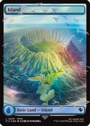 Island (Chocobo Track Foil)  [Foil]  (FIC-479) - [Commander: FINAL FANTASY] - Trinity Hobby