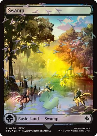 Swamp (Chocobo Track Foil)  [Foil]  (FIC-480) - [Commander: FINAL FANTASY] - Trinity Hobby