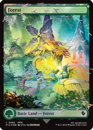 Forest (Chocobo Track Foil)  [Foil]  (FIC-482) - [Commander: FINAL FANTASY] - Trinity Hobby