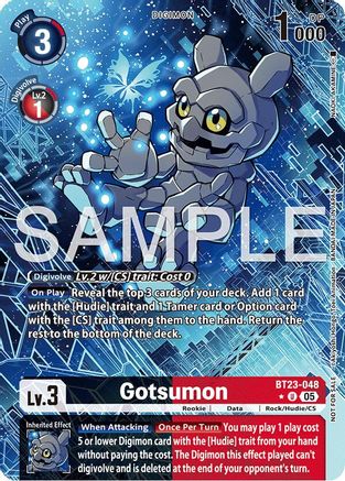 Gotsumon (Hacker's Slumber Box Promotion Pack) (BT23-048) - [Hackers' Slumber] - Trinity Hobby