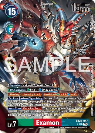 Examon (Alternate Art) (BT23-047SR) - [Hackers' Slumber] Foil - Trinity Hobby