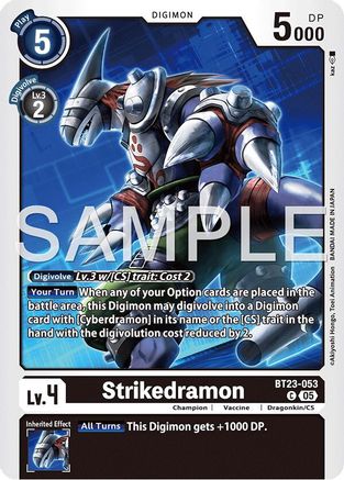 Strikedramon (BT23-053) - [Hackers' Slumber] - Trinity Hobby