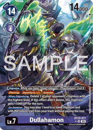 Dullahamon (Alternate Art) (BT23-071) - [Hackers' Slumber] Foil