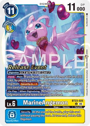 Marine Angemon (BT23-025) - [Hackers' Slumber Release Event Cards]