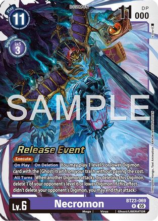 Necromon (BT23-069) - [Hackers' Slumber Release Event Cards] Foil