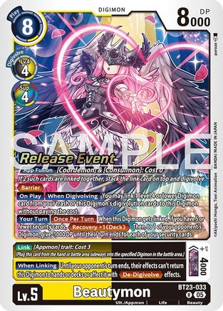 Beautymon (BT23-033) - [Hackers' Slumber Release Event Cards] Foil