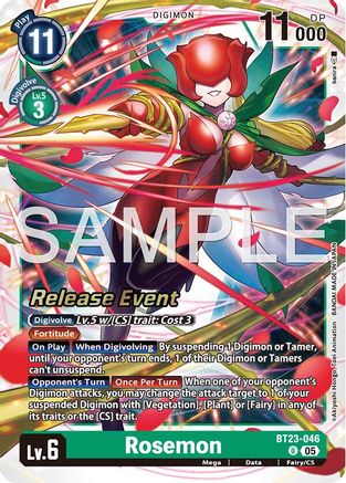 Rosemon (BT23-046) - [Hackers' Slumber Release Event Cards]