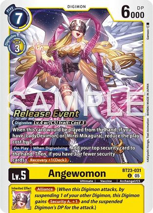 Angewomon (BT23-031) - [Hackers' Slumber Release Event Cards]