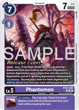 Phantomon (BT23-065) - [Hackers' Slumber Release Event Cards] Foil