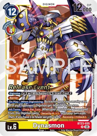 Dynasmon (BT23-035) - [Hackers' Slumber Release Event Cards] Foil