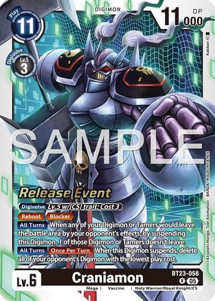 Craniamon (BT23-058) - [Hackers' Slumber Release Event Cards] Foil