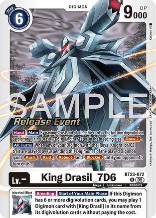 King Drasil_7D6 (BT23-072) - [Hackers' Slumber Release Event Cards] Foil