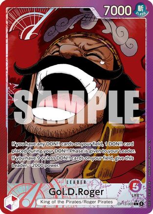 Gol.D.Roger (003) (Alternate Art) (OP13-003) - [Carrying On His Will] Foil - Trinity Hobby