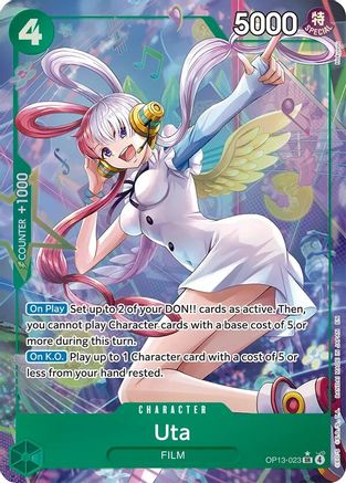 Uta (Alternate Art) (OP13-023) - [Carrying On His Will] Foil - Trinity Hobby