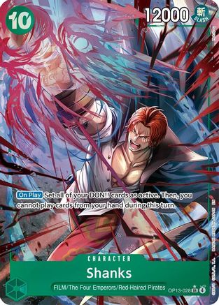 Shanks (028) (Alternate Art) (OP13-028) - [Carrying On His Will] Foil - Trinity Hobby