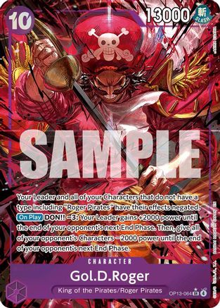 Gol.D.Roger (064) (Alternate Art) (OP13-064) - [Carrying On His Will] Foil
