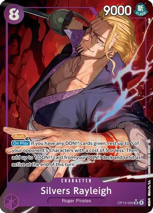 Silvers Rayleigh (Alternate Art) (OP13-066) - [Carrying On His Will] Foil