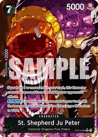 St. Shepherd Ju Peter (Alternate Art) (OP13-084) - [Carrying On His Will] Foil - Trinity Hobby