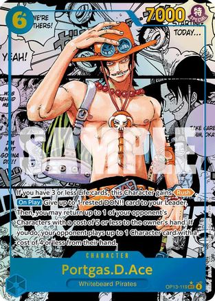 Portgas.D.Ace (119) (Manga) (OP13-119) - [Carrying On His Will] Foil - Trinity Hobby