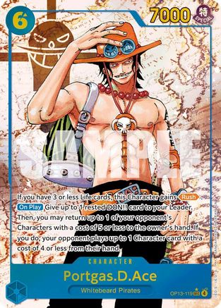 Portgas.D.Ace (119) (Parallel) (OP13-119) - [Carrying On His Will] Foil - Trinity Hobby
