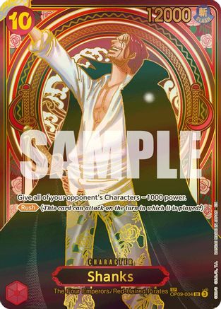Shanks - OP09-004 (SP) (Gold) (OP09-004) - [Carrying On His Will] Foil - Trinity Hobby