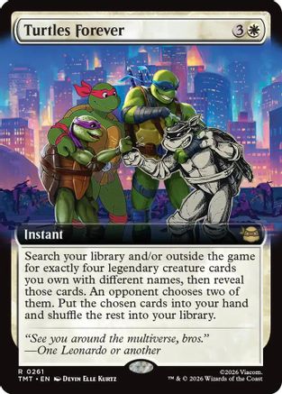 Turtles Forever (Extended Art)  [Foil]  (TMT-261) - [Teenage Mutant Ninja Turtles] - Trinity Hobby